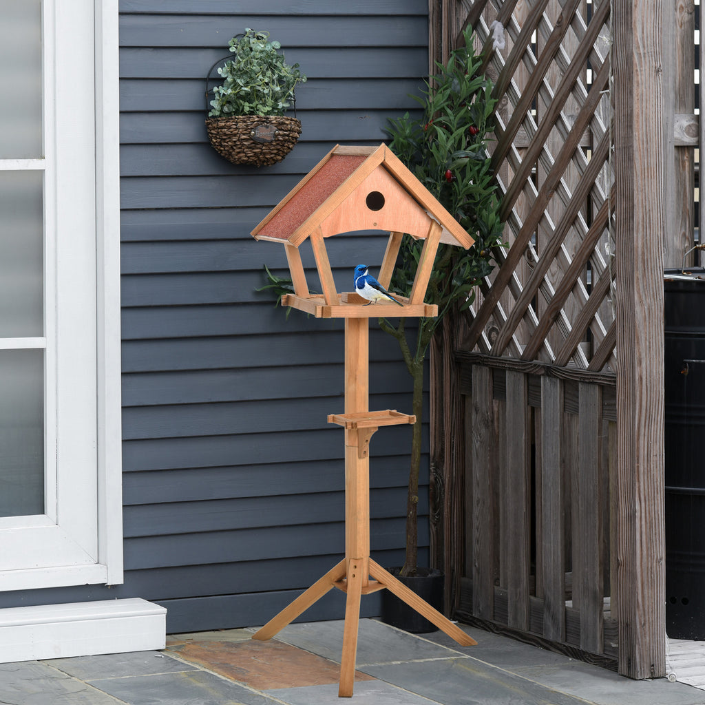 Freestanding wooden bird table – image 4