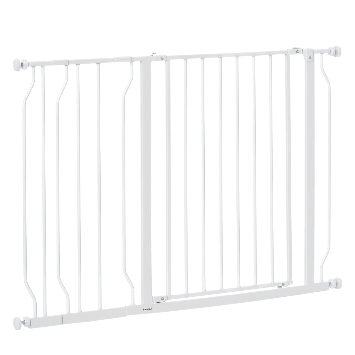 Wide pressure-fit dog gate in white – image 4