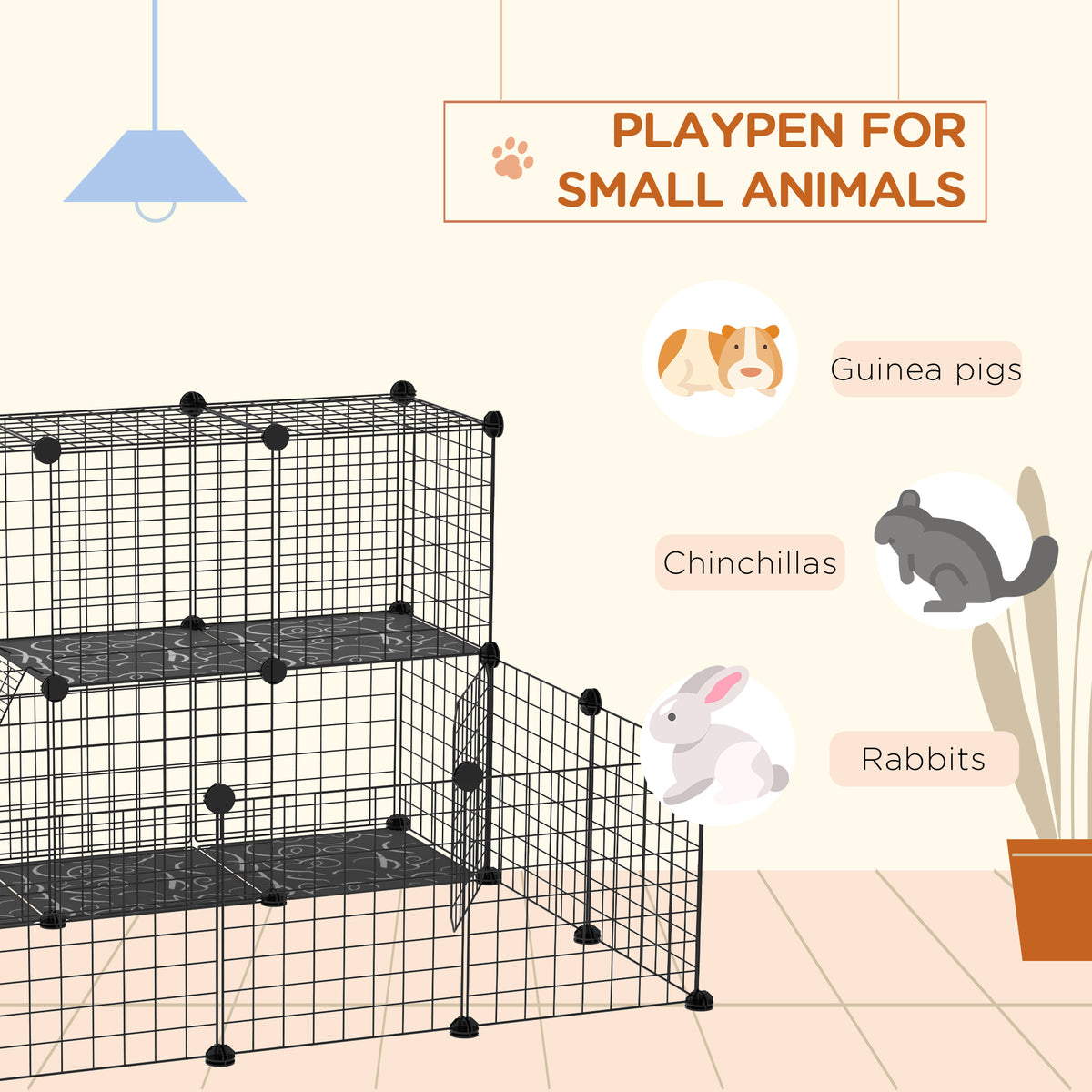 Metal mesh small animal playpen – image 5