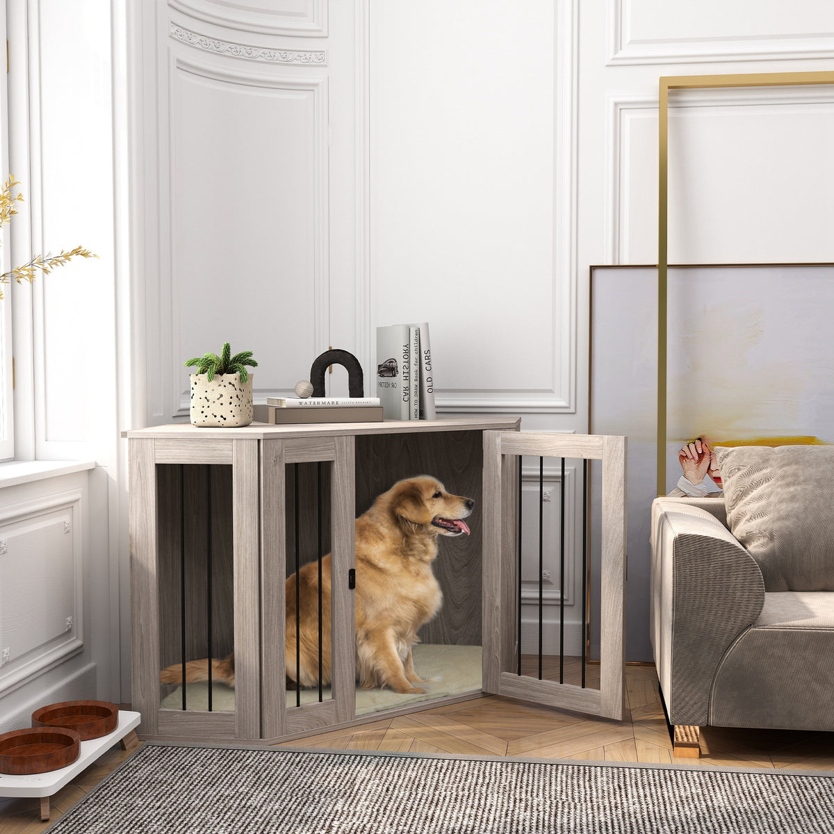 Dog crate side table – image 1