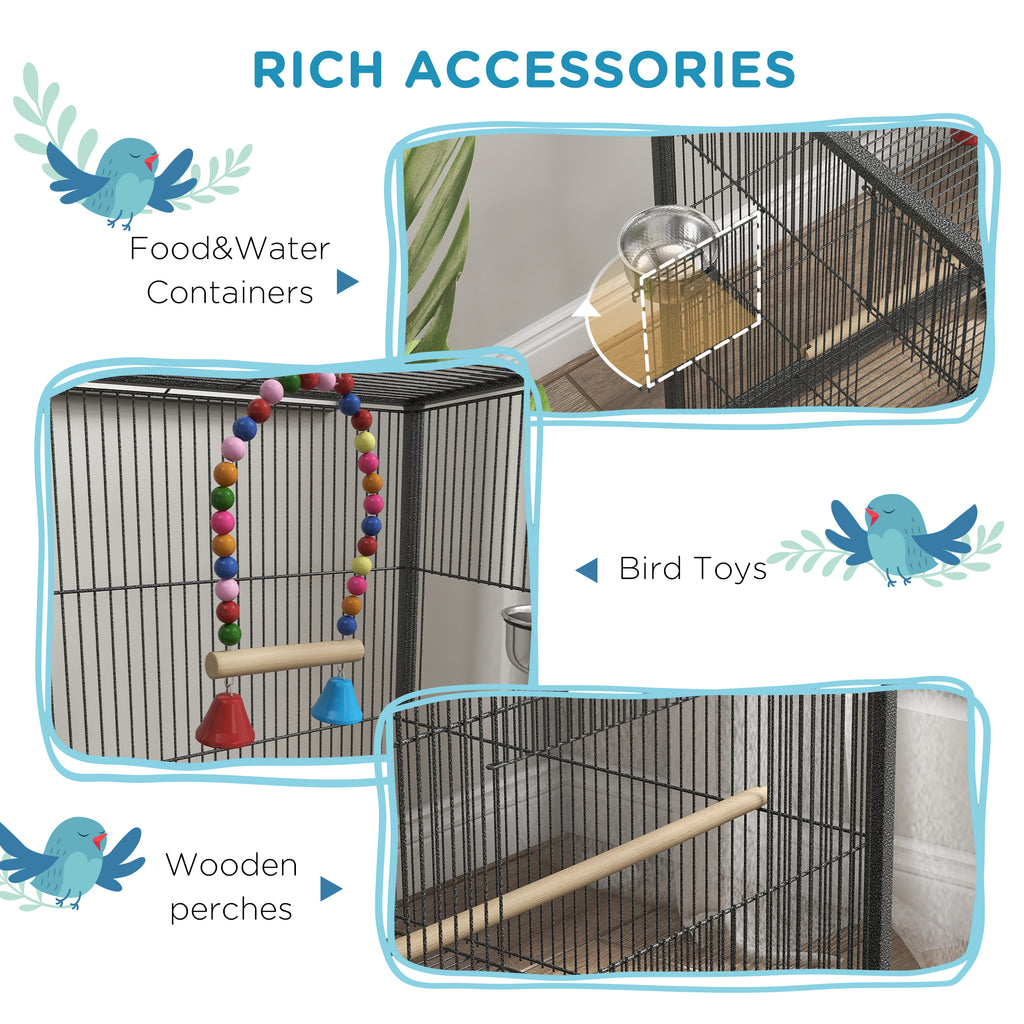 Grey bird cage – image 4
