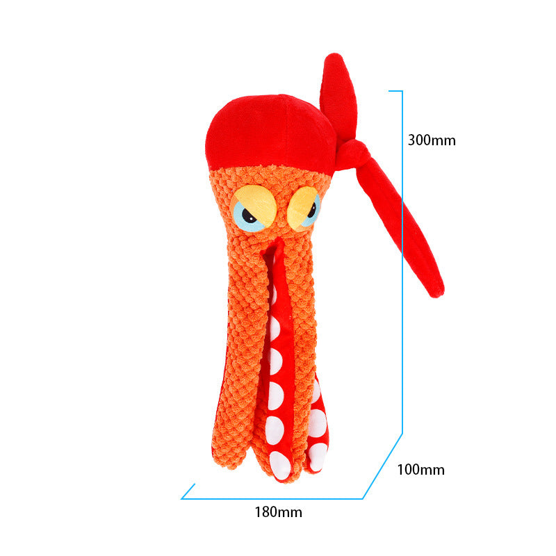 Sailor octopus plush dog toy – image 4