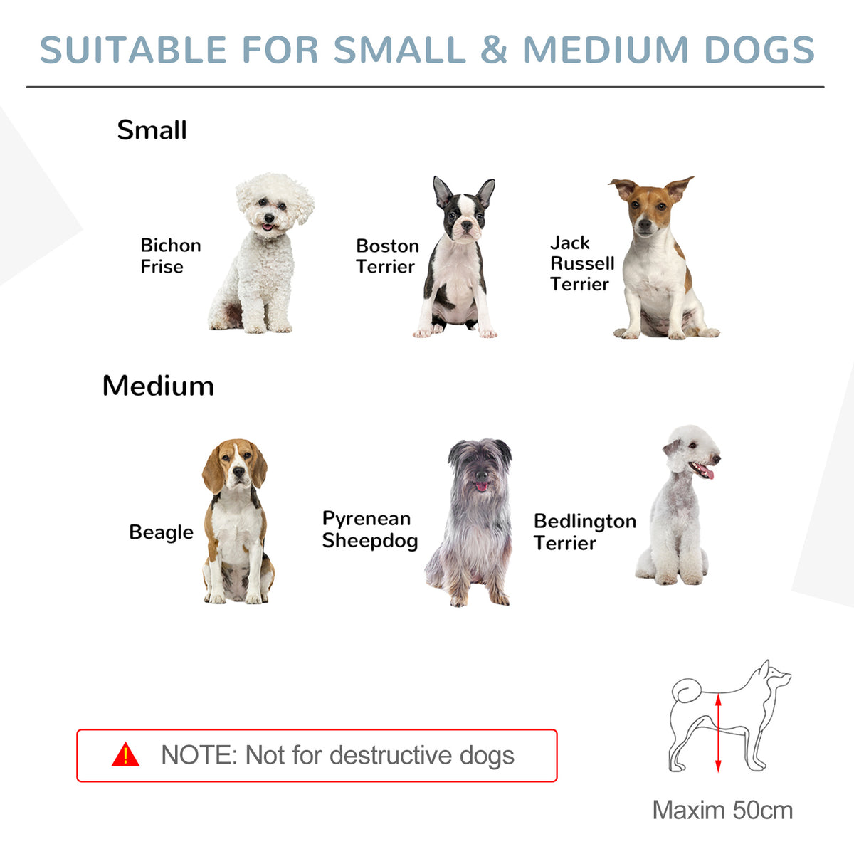 Four-panel freestanding wooden dog gate – image 1