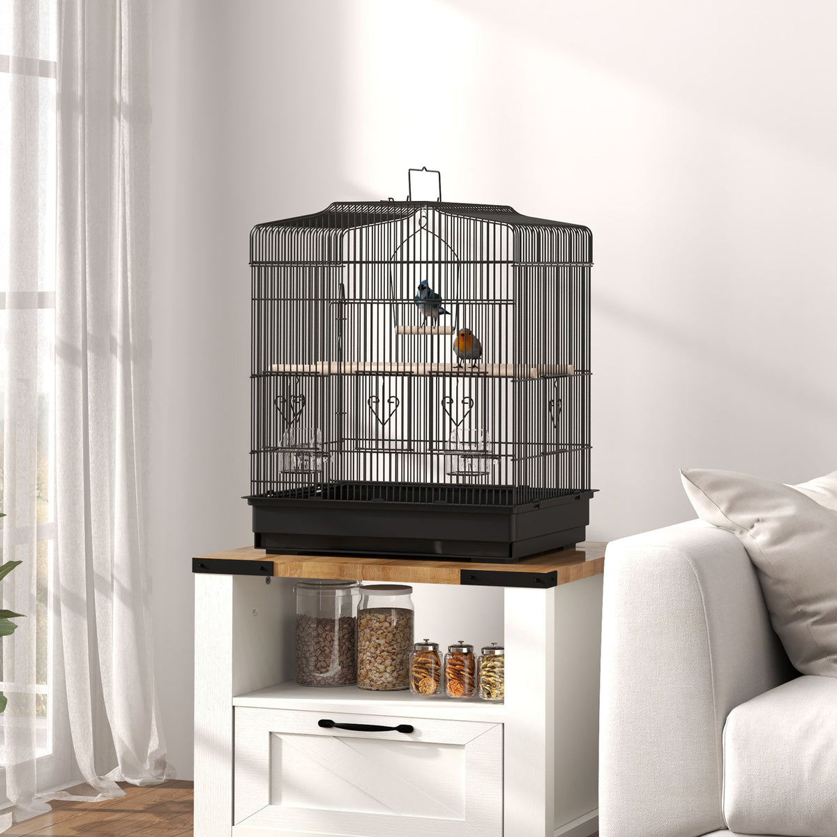 Large metal bird cage – image 3