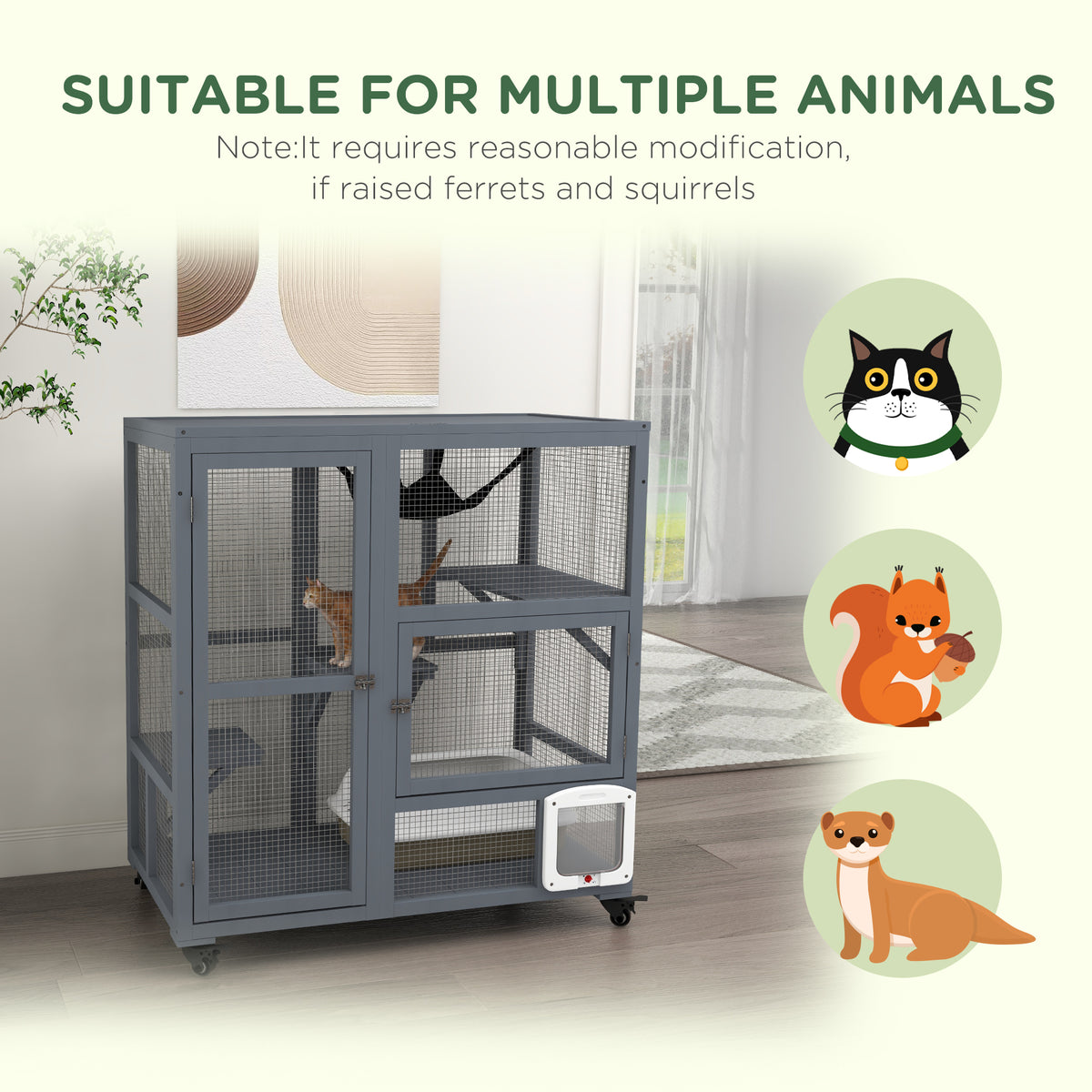Wooden indoor catio – image 2