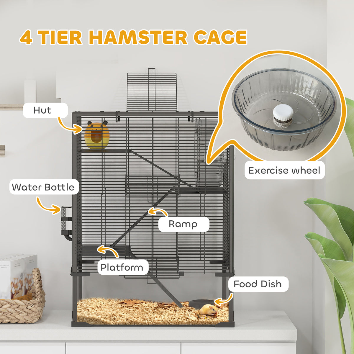 Four-tier hamster cage – image 4