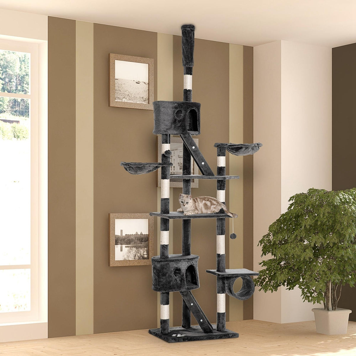 Floor-to-ceiling cat tree – image 2