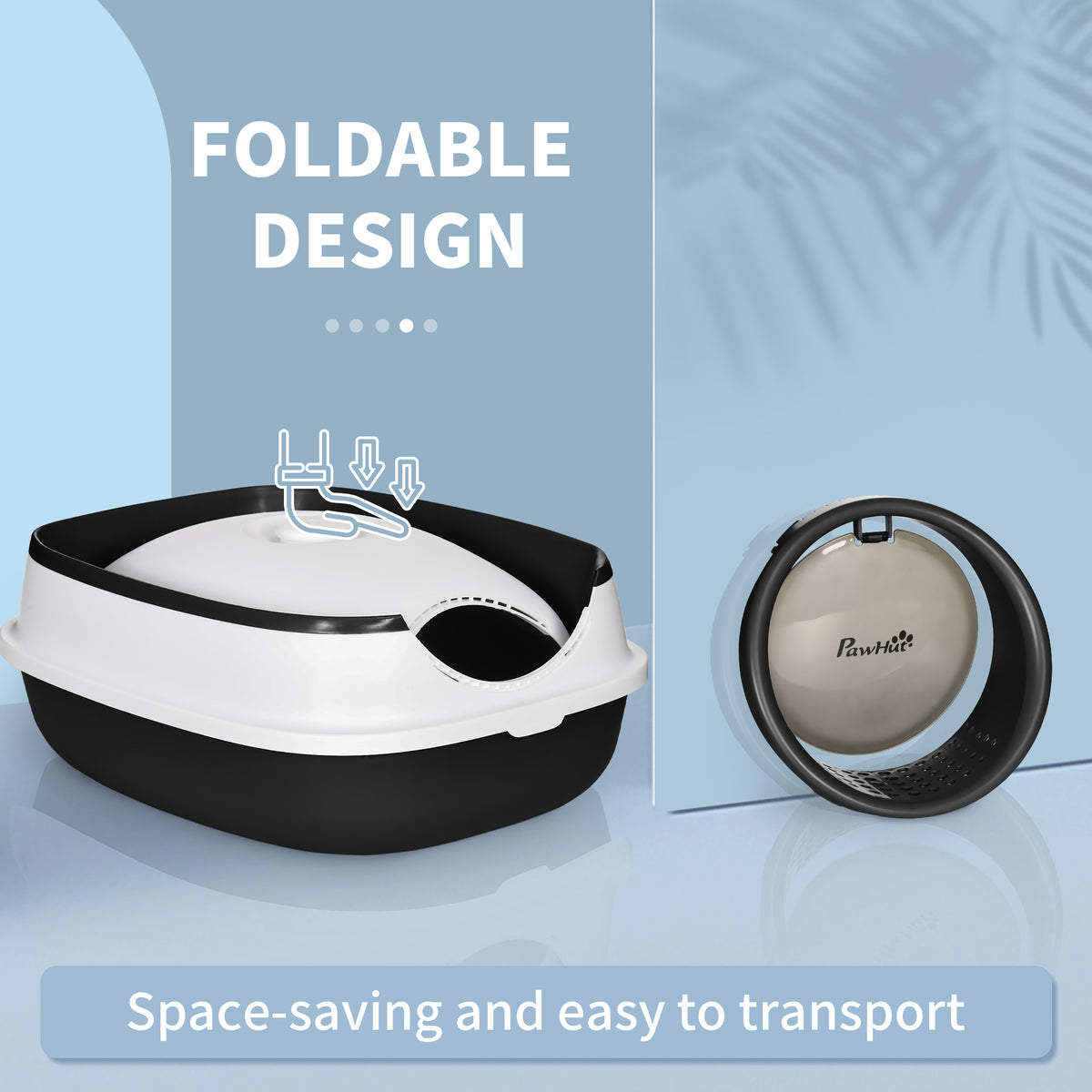 Folding cat litter tray – image 3