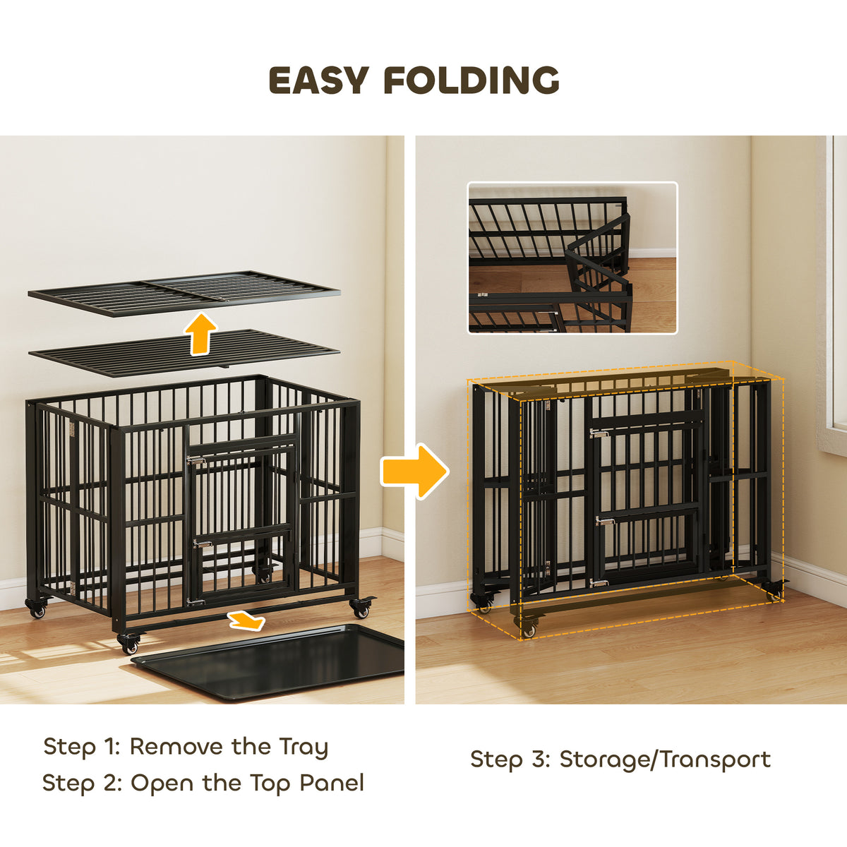 Folding dog crate – image 2