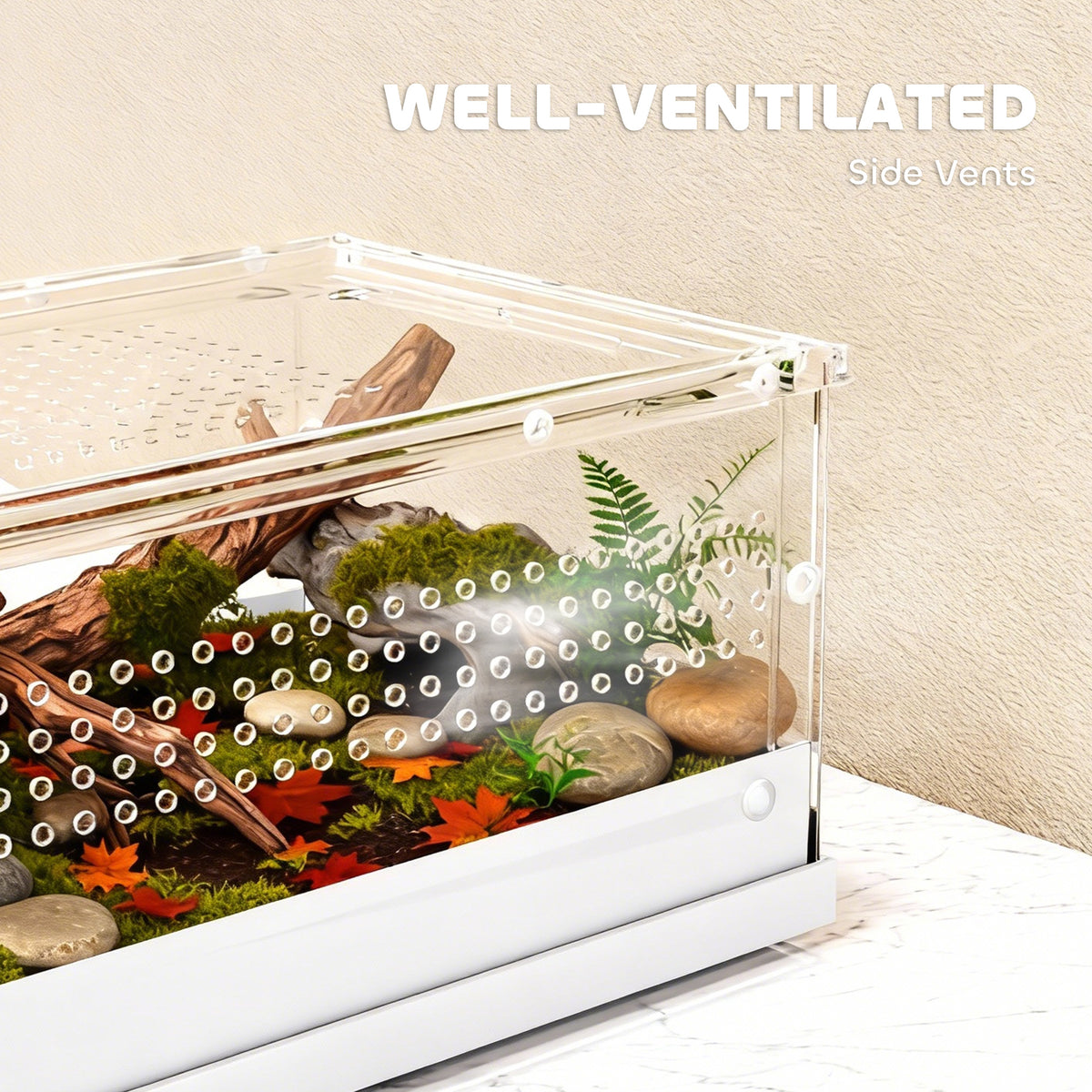 Compact acrylic reptile terrarium – image 3