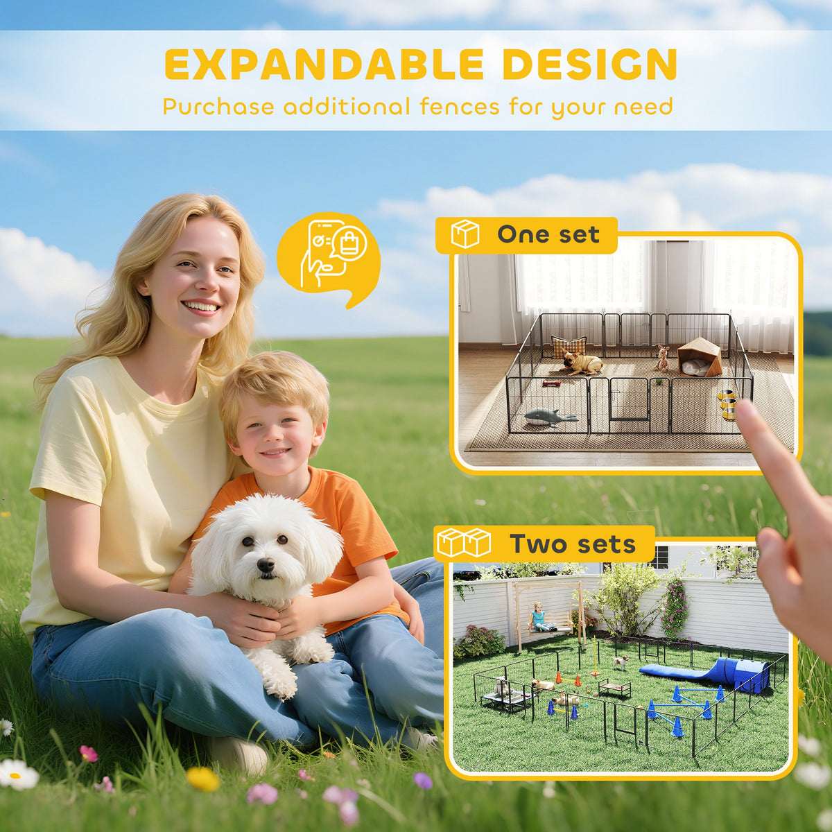 Silver puppy playpen – image 3