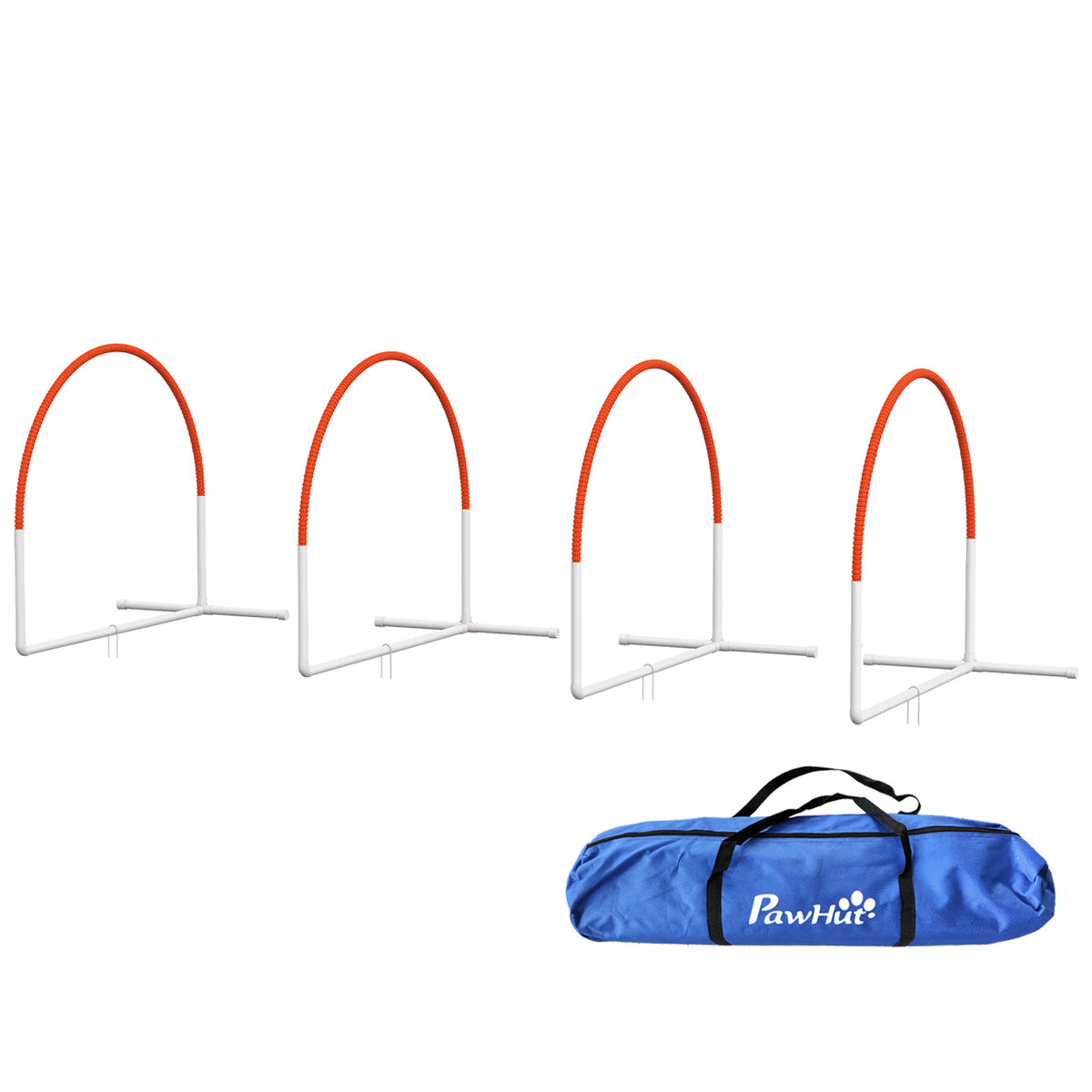 PawHut dog agility weave poles – image 2