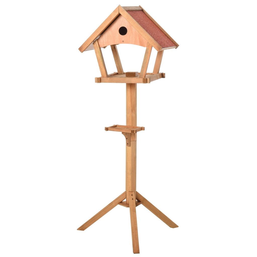 Freestanding wooden bird table – image 1