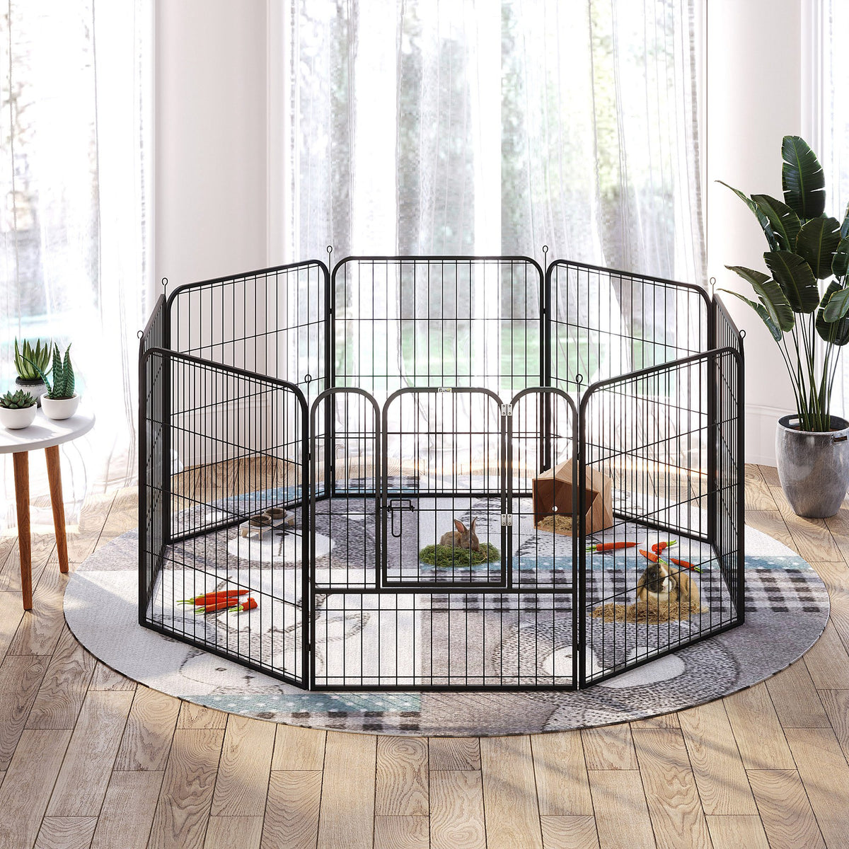 Eight-panel puppy playpen – image 1