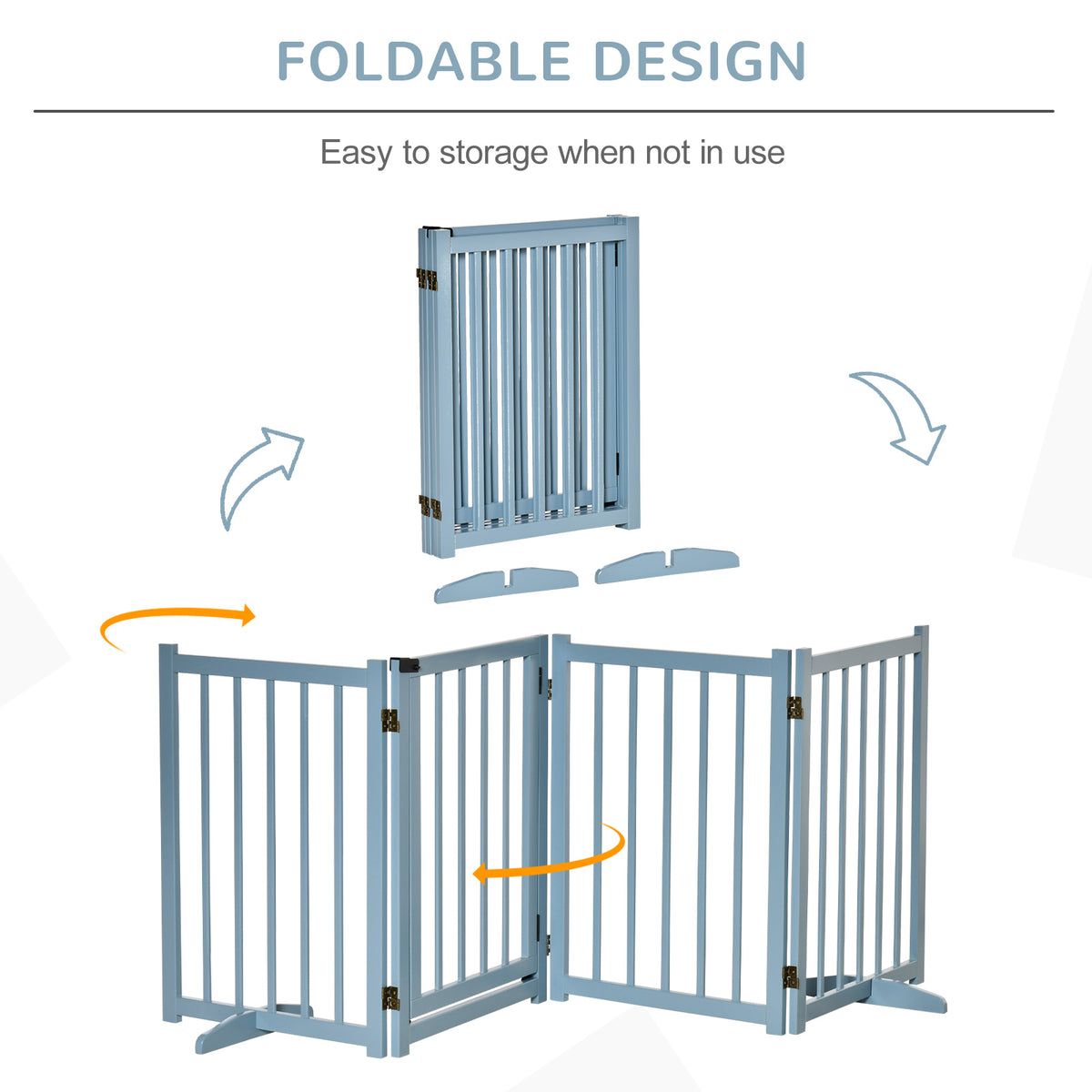 Folding wooden dog gate – image 4
