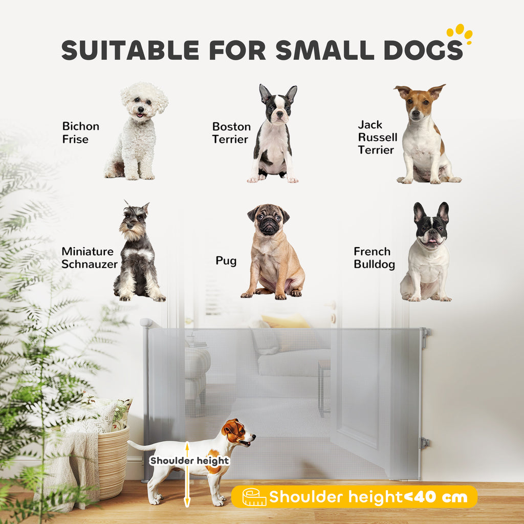 PawHut retractable mesh dog gate – image 3