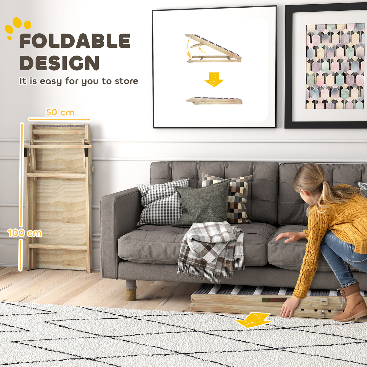 Folding pet ramp – image 1