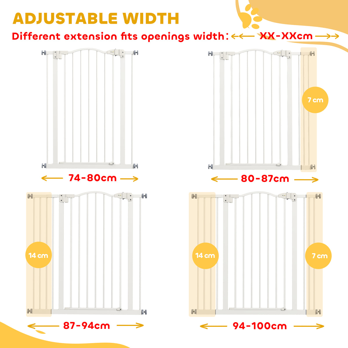 Auto-close metal pet gate – image 2