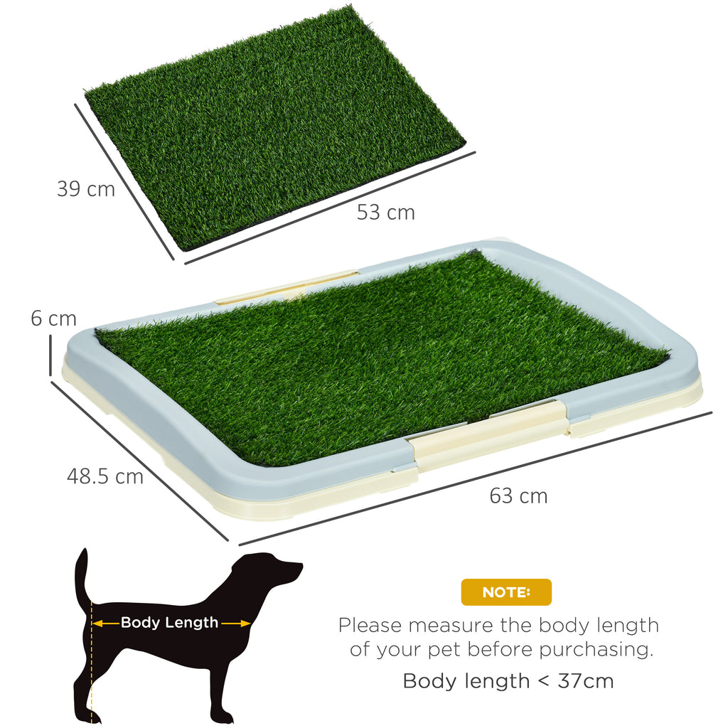 Puppy training tray with artificial grass – image 1