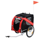 PawHut Dog Bicycle Trailer – Red & Black – product view 1