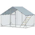 Walk-in chicken run with feeder – image 2