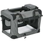 PawHut Oxford Fabric Pet Carrier – Grey, 60cm – product view 1