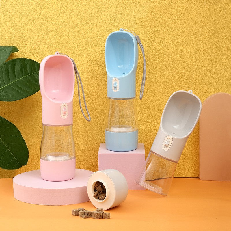 Portable pet water bottle 300ml – image 3