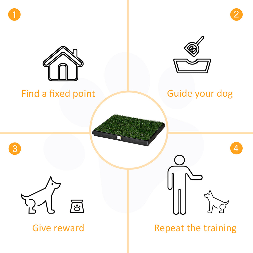 PawHut Grass Dog Toilet Tray – 63 × 51cm – product view 4