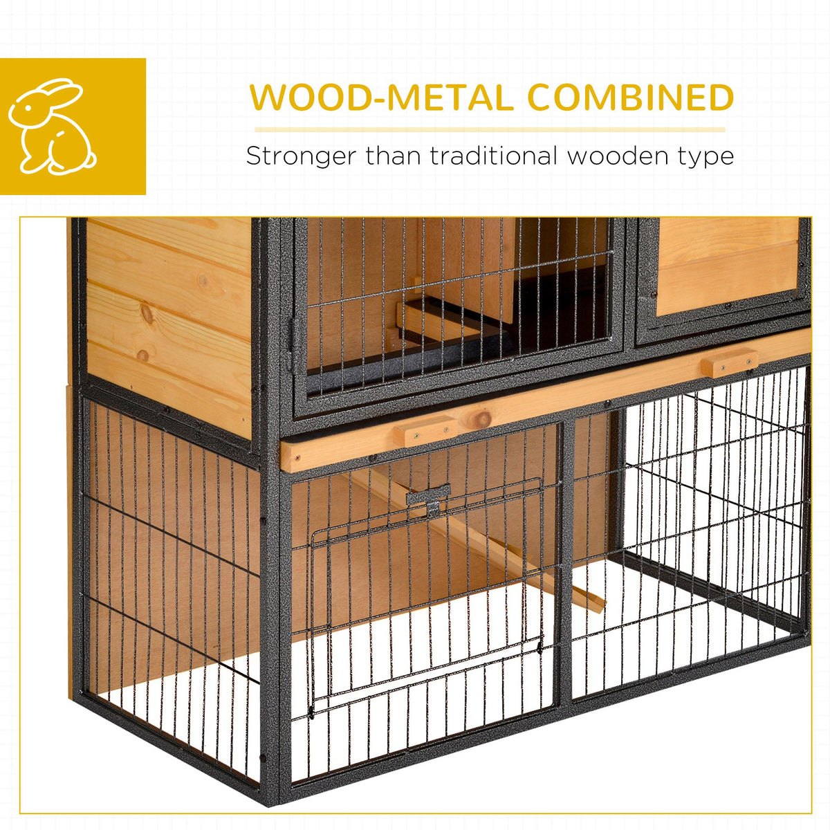 Raised rabbit hutch – image 2