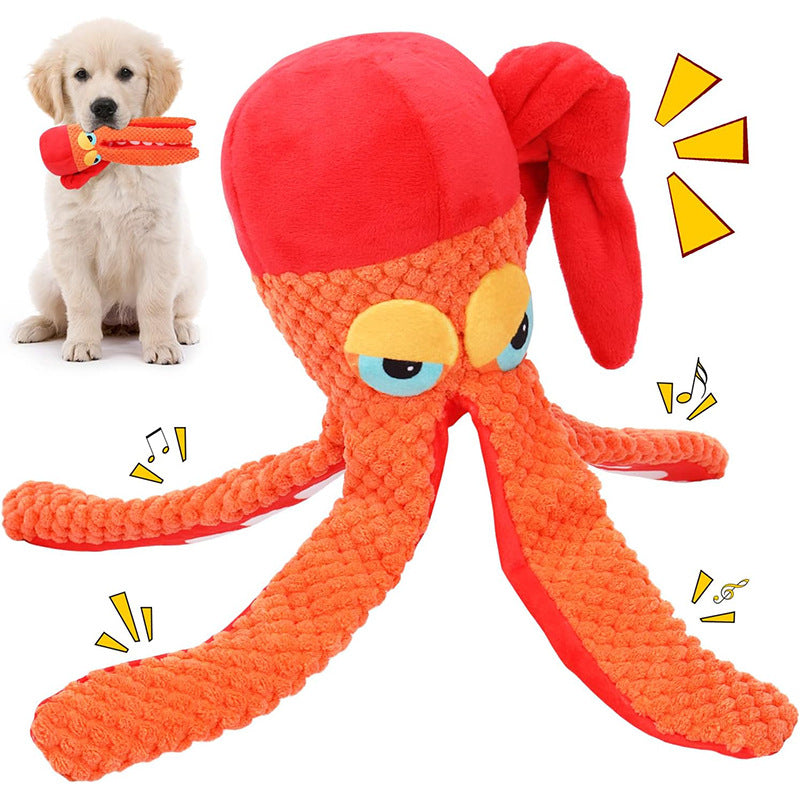 Sailor octopus plush dog toy