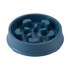 Dark Blue slow feeder bowl
