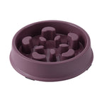 Purple slow feeder bowl