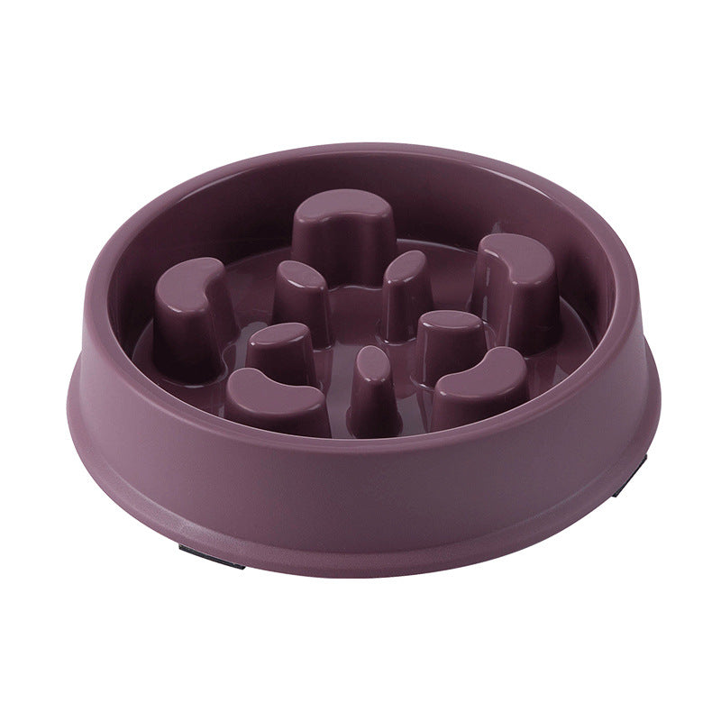 Purple slow feeder bowl