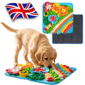 Floral fleece snuffle mat for dogs