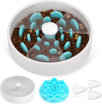 Maze slow feeder bowl Round flat