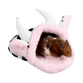 White plush shelter for guinea pigs and small pets